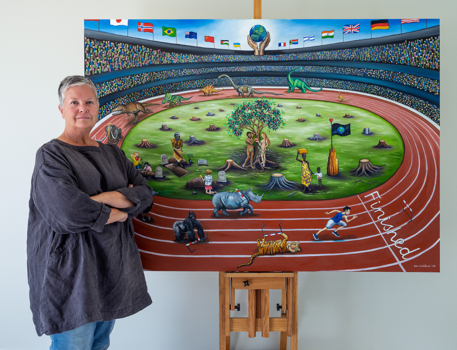 Sam Wortelhock in the studio